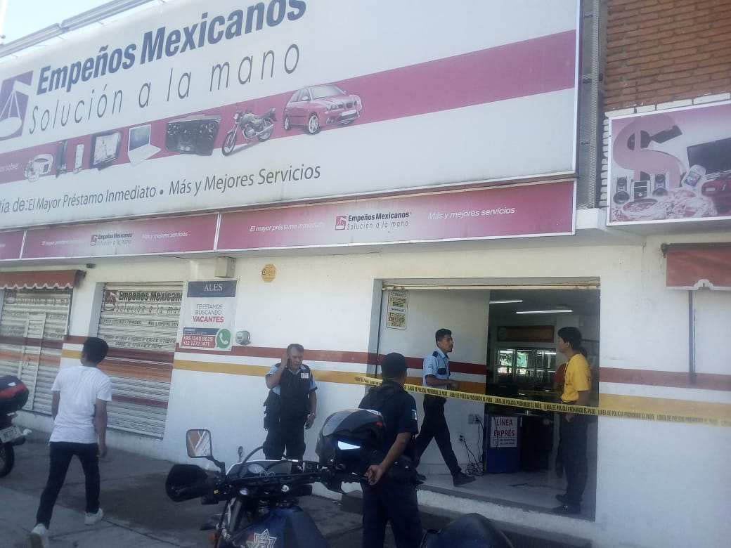 Atracan una casa de empeños en Xoxocotlán