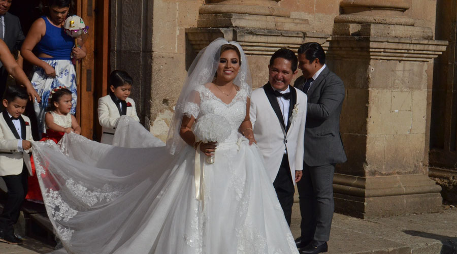 Samantha y Carlos se unieron en matrimonio