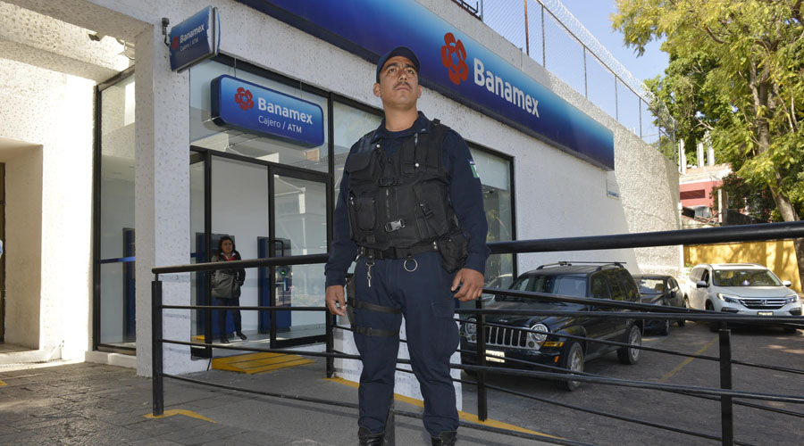 Exigen una mayor  vigilancia en las sucursales bancarias de Oaxaca