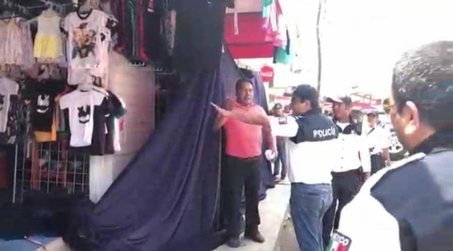 Operativos en Juchitán buscan liberar banquetas y vialidades