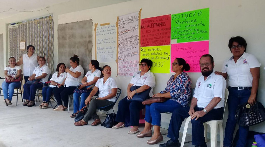 Protestan profesores del Conalep de Salina Cruz | El Imparcial de Oaxaca