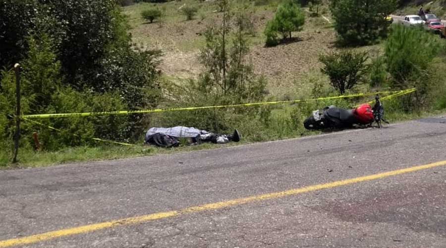 Motociclista pierde la vida en Tlaxiaco