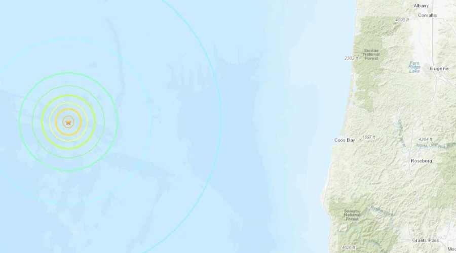 Sismo de 6.3 sorprende a la costa de Oregón, EU