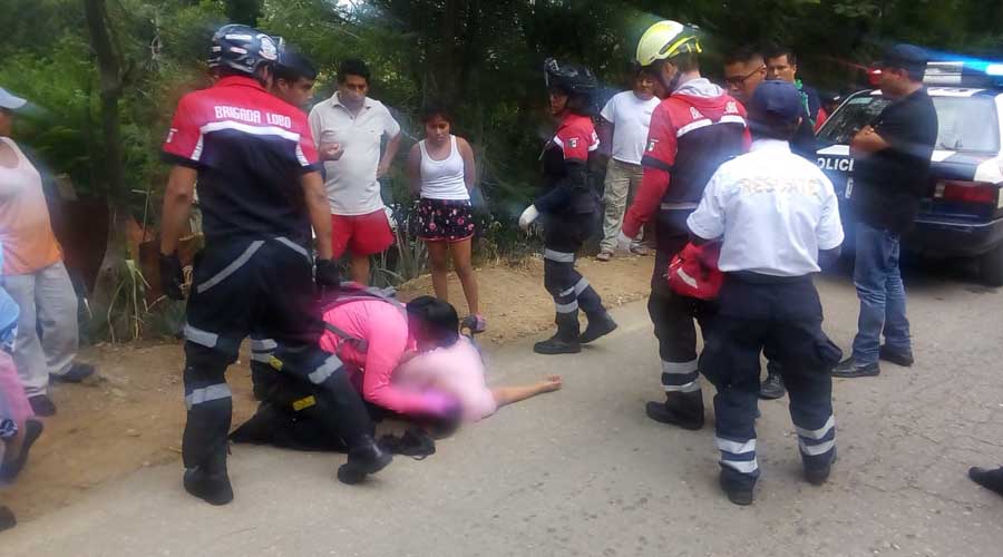 Chofer de Sertexa tira a su pasajera en la Central de Abasto | El Imparcial de Oaxaca