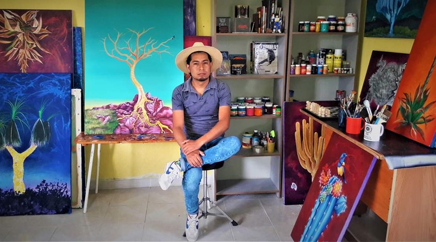 Flora y fauna de la región Mixteca hecha arte