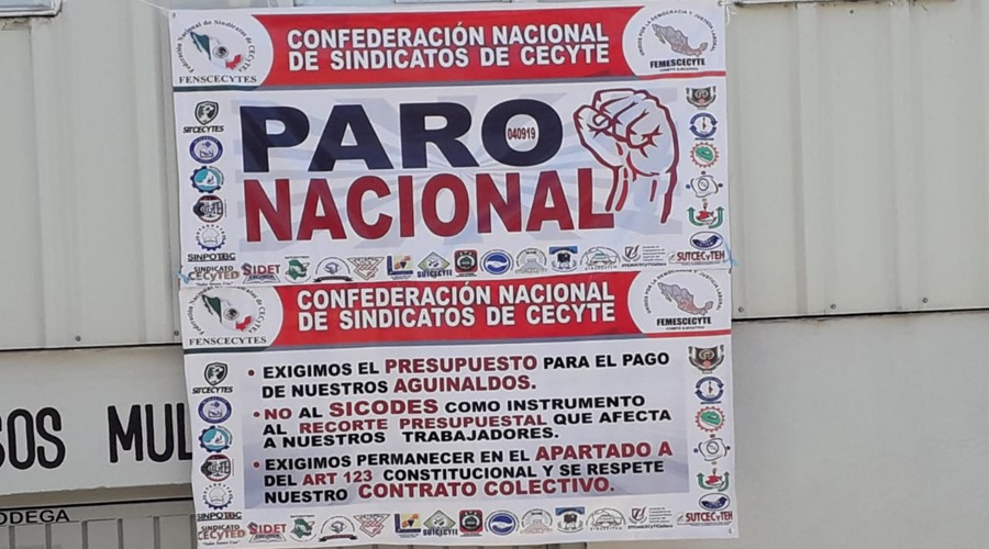 El CECYTE Huajuapan se une a paro nacional