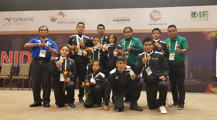 Oaxaca décimo lugar del medallero en los Juegos Nacionales Populares 2019