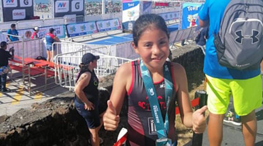 Vanessa González Méndez compitió en el Triatlón Internacional de Veracruz