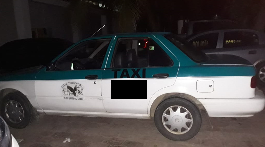 Tripulantes de taxi iban bien armados en San Pedro Pochutla