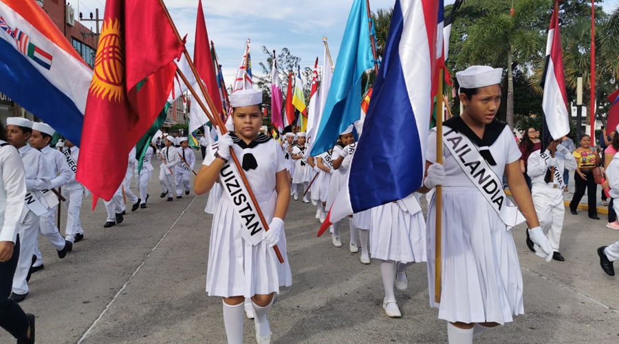 Realizan desfile conmemorativo al Día de la ONU