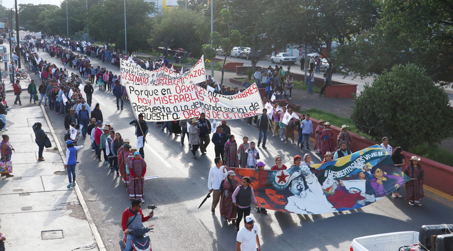 Con marcha, exigen justicia para Heriberto Pazos Ortiz