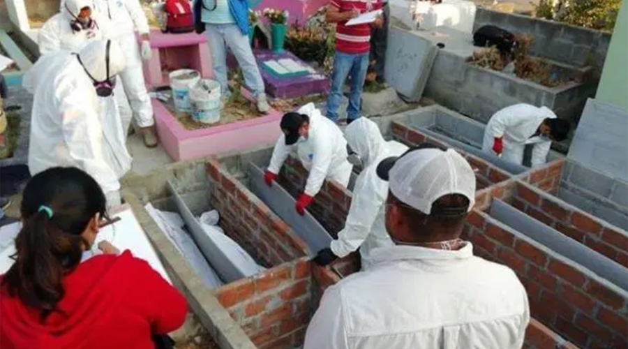 Inhuman 20 cadáveres en el panteón de Salina Cruz