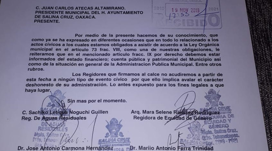 Se desmorona Ayuntamiento de Salina Cruz