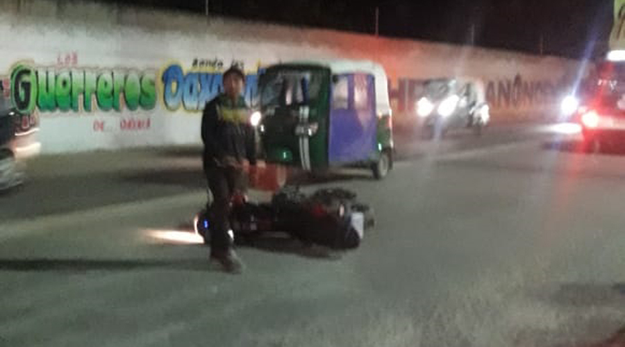 Ebrio choca contra un mototaxi | El Imparcial de Oaxaca