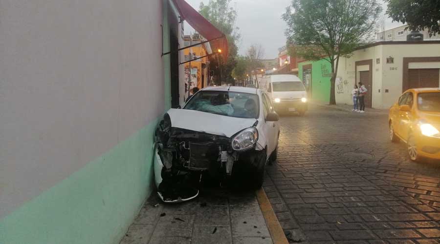Tortillero arrollado, queda fracturado