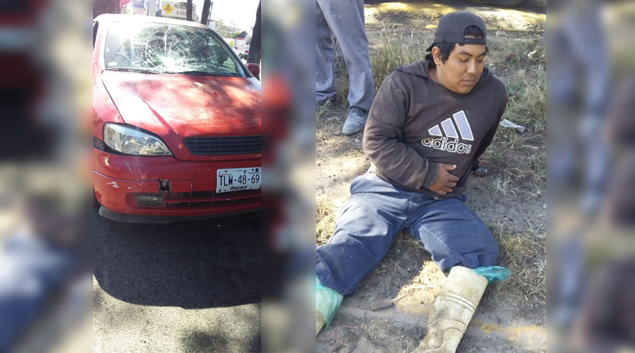 Veloz automóvil derriba a motociclista en San Antonio de la Cal | El Imparcial de Oaxaca
