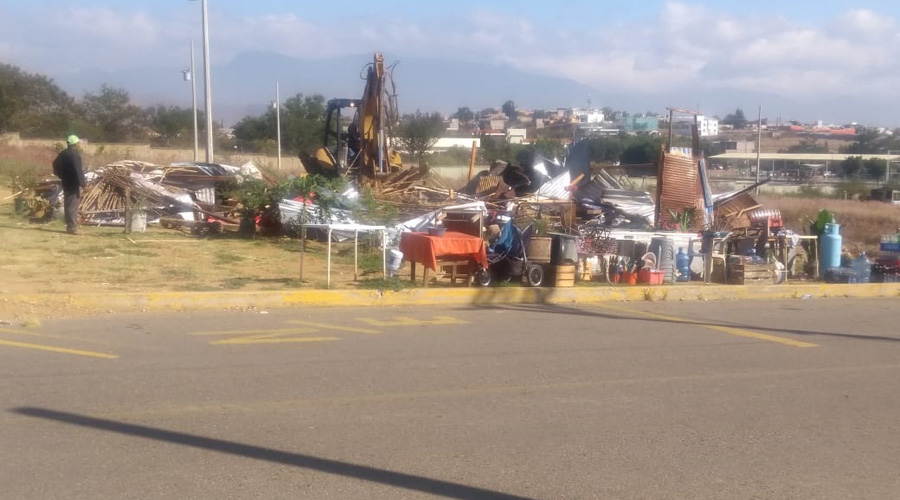 Violento desalojo en San Raymundo Jalpan