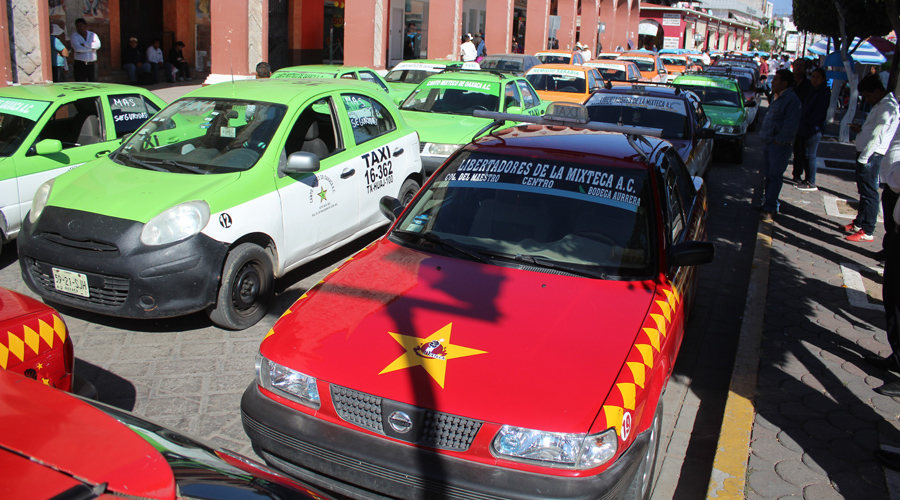 El gremio de taxistas exige mayor seguridad en Huajuapan de León