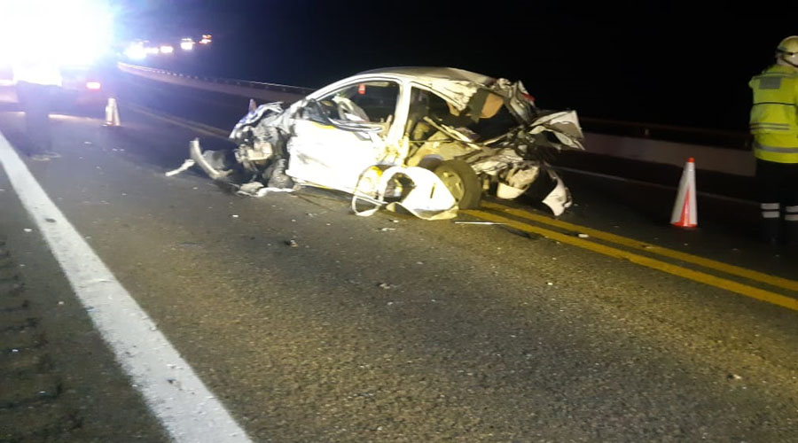 Violenta carambola en el tramo Huitzo-Nochixtlán