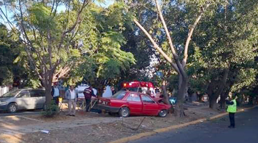 Estrella su auto contra un árbol | El Imparcial de Oaxaca