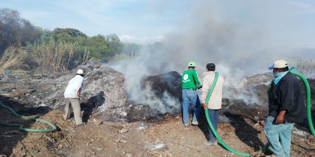 Incendio contamina 4 municipios en Oaxaca