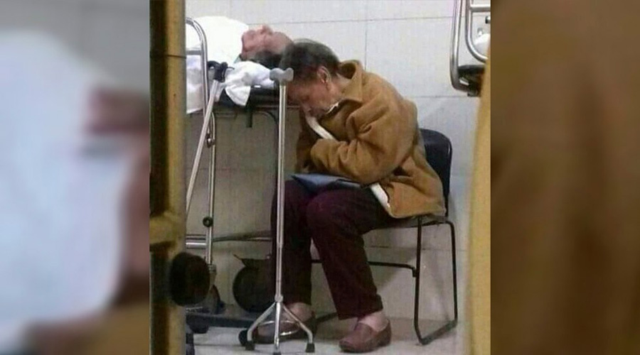Video: “No te voy a dejar solo”, la promesa de amor de una mujer a su esposo en el hospital