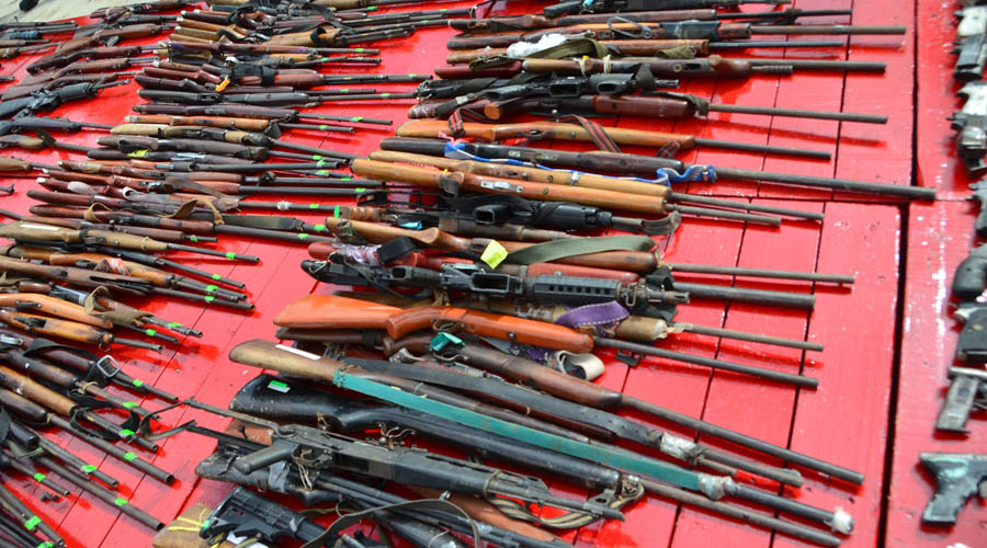 Registran más de 8 mil armas de fuego en Oaxaca
