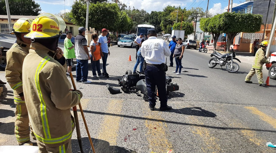 En Huajuapan motociclistas se impactan y resultan lesionados | El Imparcial de Oaxaca