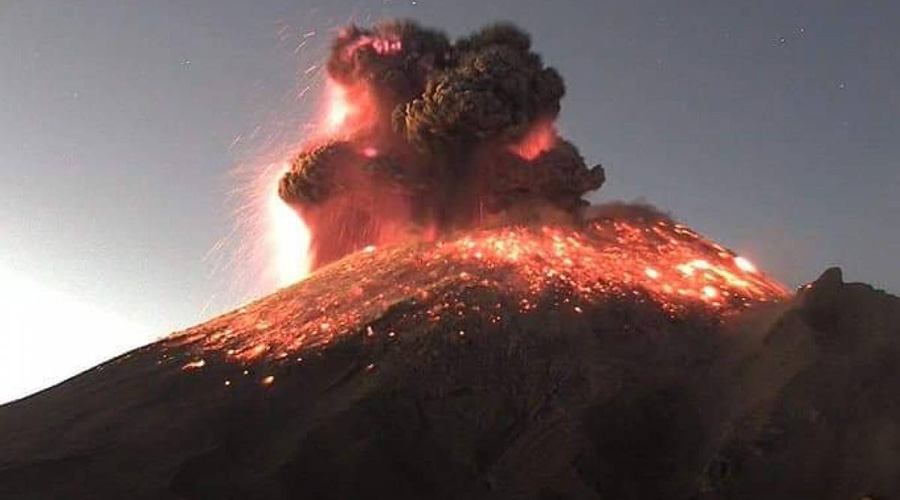 Video: Registran fuerte erupción del volcán Popocatépetl | El Imparcial de Oaxaca
