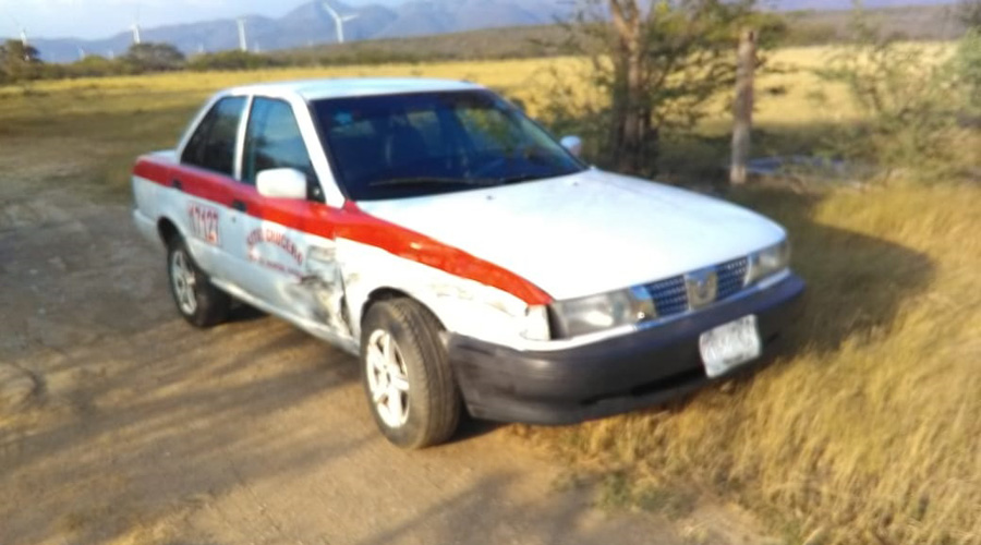 Taxista se sale de la carretera en La Ventosa | El Imparcial de Oaxaca