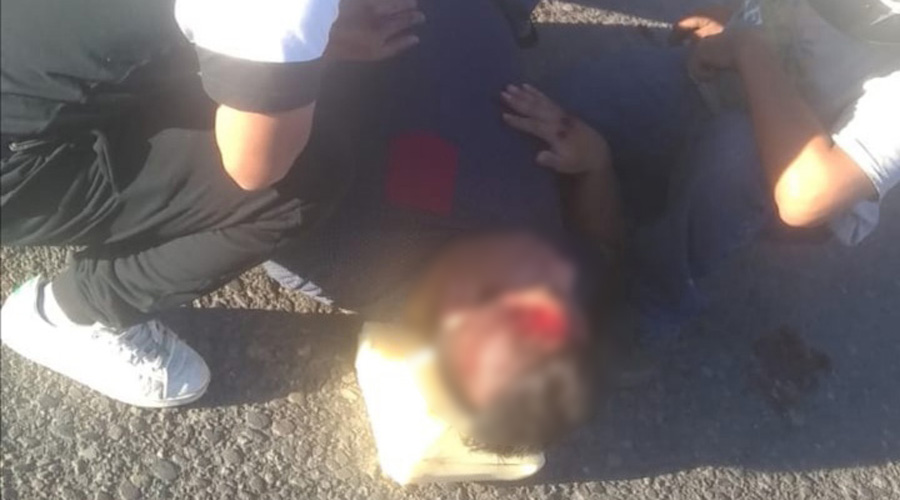 Motociclista derrapa violentamente | El Imparcial de Oaxaca