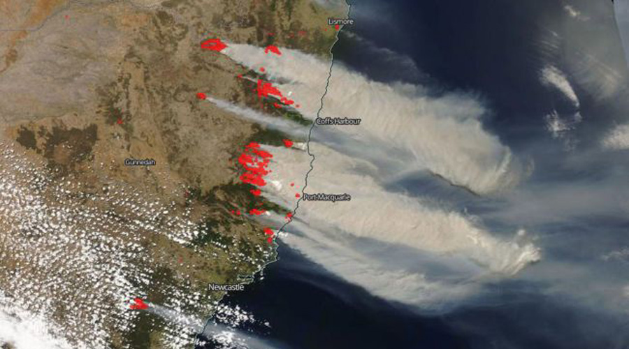 NASA capta incendios en Australia desde satélites en el espacio | El Imparcial de Oaxaca