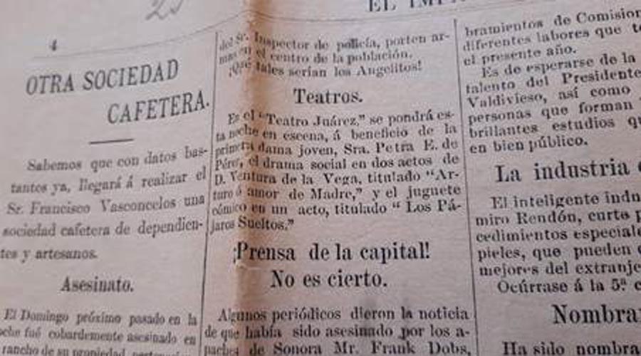 “El teatro dentro del periodismo, promotor de cultura en el Porfiriato ...