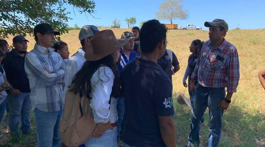 Alumnos del Tecnológico de Pinotepa Nacional visitan rancho ganadero
