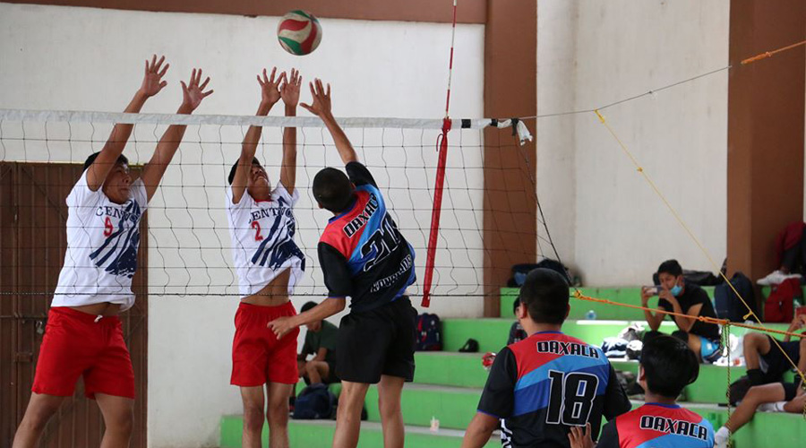 Realizan eliminatoria regional de voleibol en Jalieza