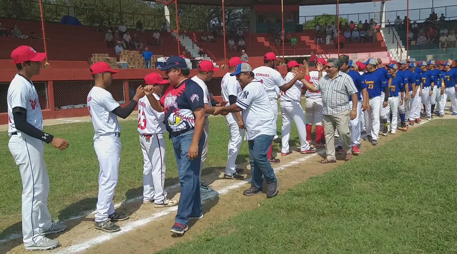 Inauguran campaña de beisbol en El Espinal