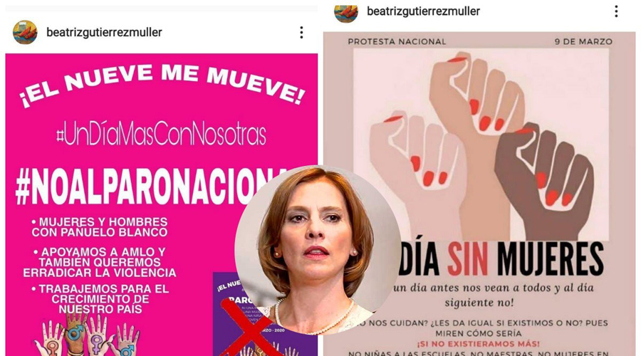 Beatriz Gutiérrez cambia de postura ante paro de mujeres con publicaciones contradictorias | El Imparcial de Oaxaca