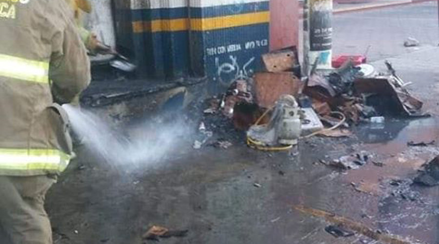 Sujeto incendia vinatería en la colonia Cuauhtémoc