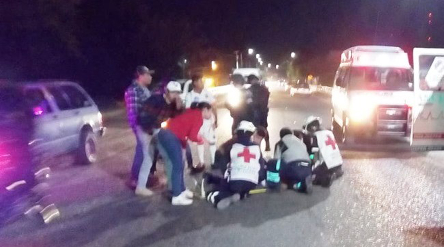Familia se accidenta en su motocicleta en Huajuapan | El Imparcial de Oaxaca