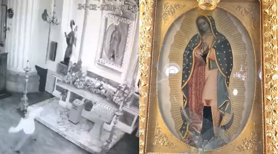 Video: Hombre apedrea a virgen de Guadalupe “porque no lo ayudó” | El Imparcial de Oaxaca
