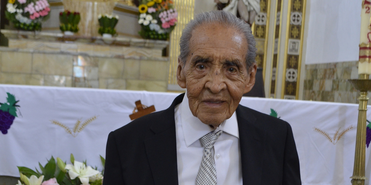 Heriberto Sánchez celebra sus 95 años