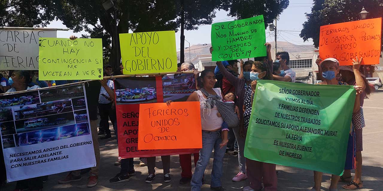 Ferieros también exigen apoyo al gobierno de Oaxaca | El Imparcial de Oaxaca