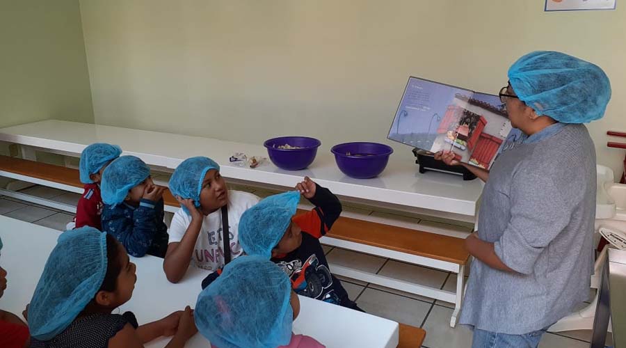 Con un taller, los niños aprendieron la importancia de la alimentación