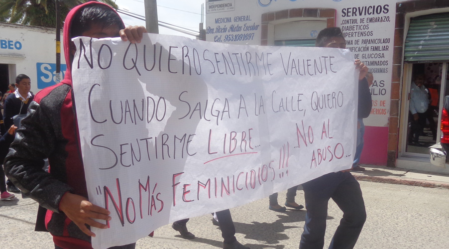 Mujeres piden erradicar  la violencia en Tlaxiaco, Oaxaca