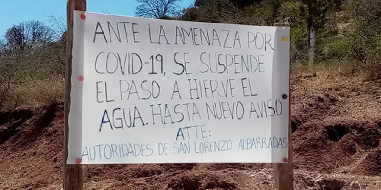 Comunidades de Oaxaca cierran accesos por Covid-19 | El Imparcial de Oaxaca