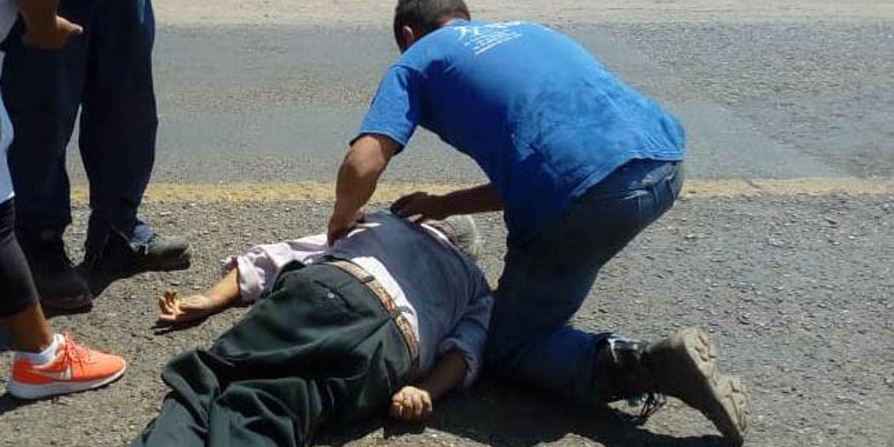 Abuelito es atropellado en Huajuapan | El Imparcial de Oaxaca