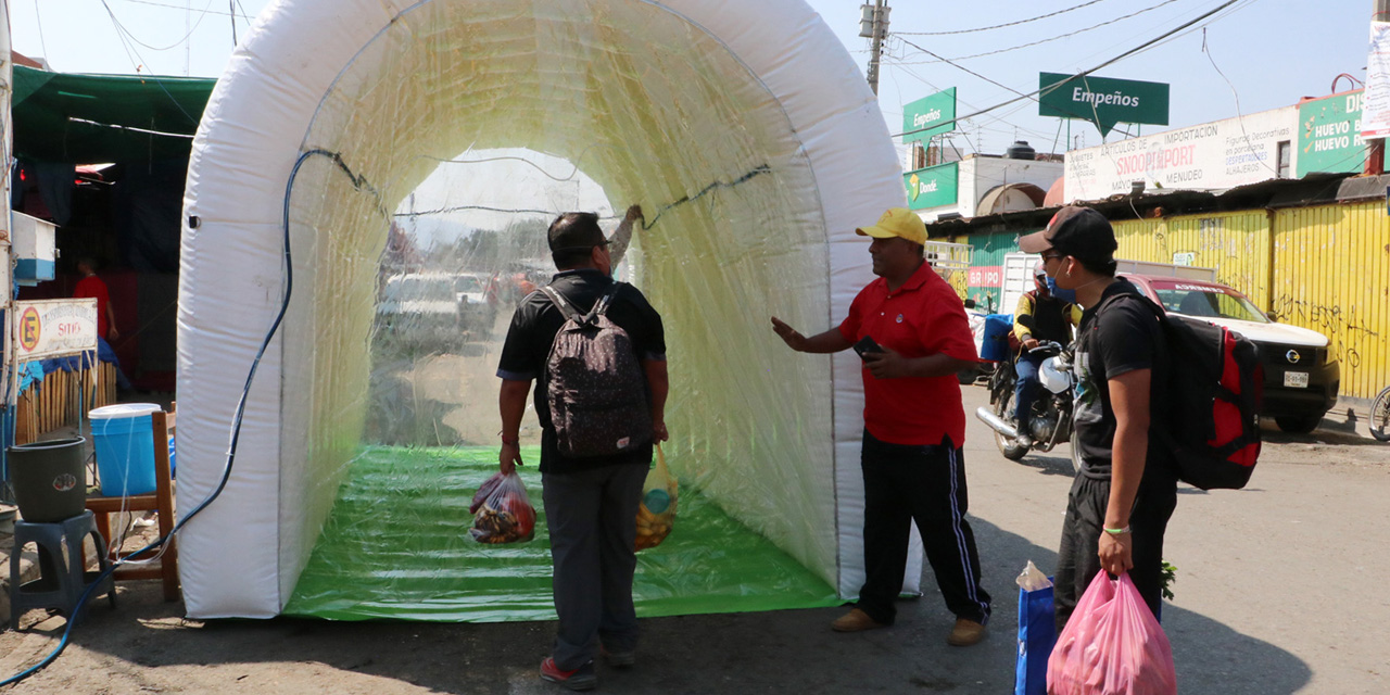 Nulo uso de túneles sanitizantes en la Central de Abasto | El Imparcial de Oaxaca