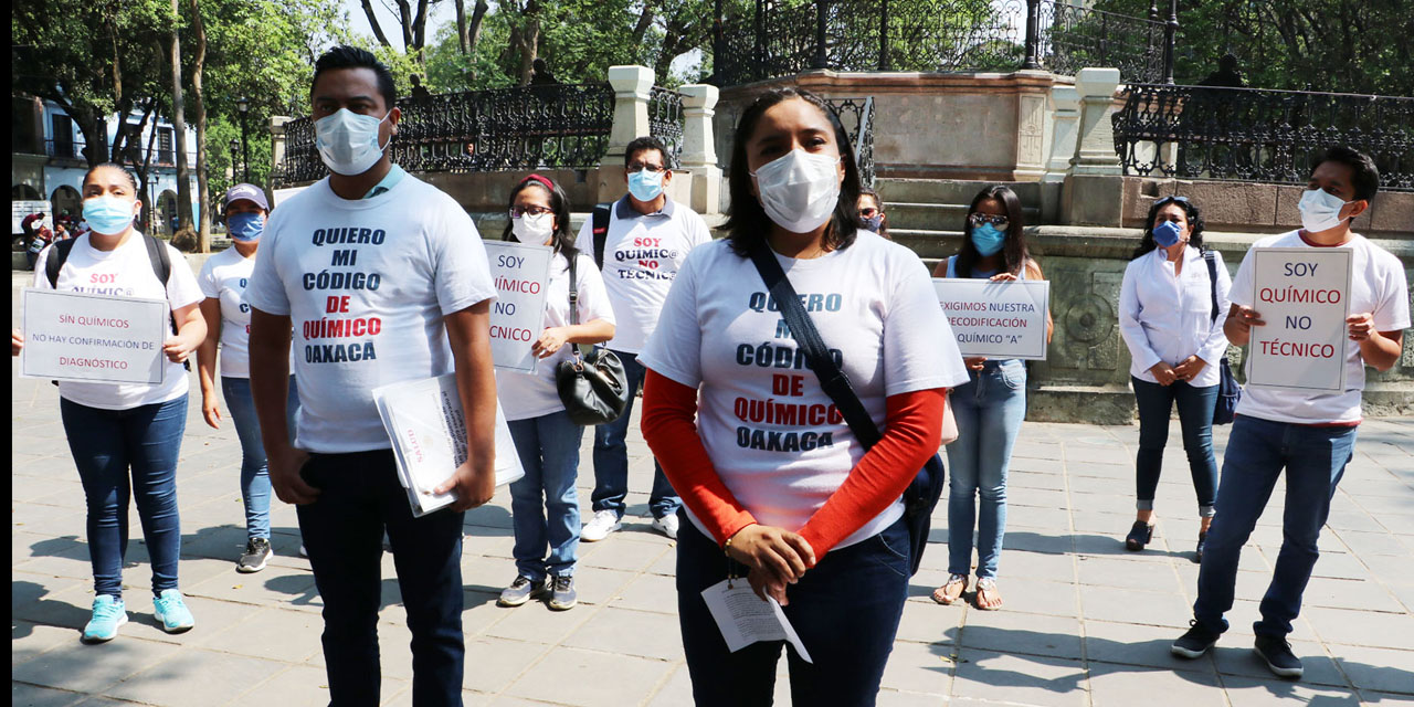 Químicos de los Servicios de Salud de Oaxaca exigen mejores sueldos | El Imparcial de Oaxaca