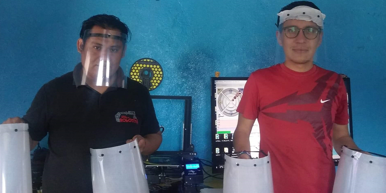 Jóvenes de Tlaxiaco fabrican caretas para personal de salud | El Imparcial de Oaxaca