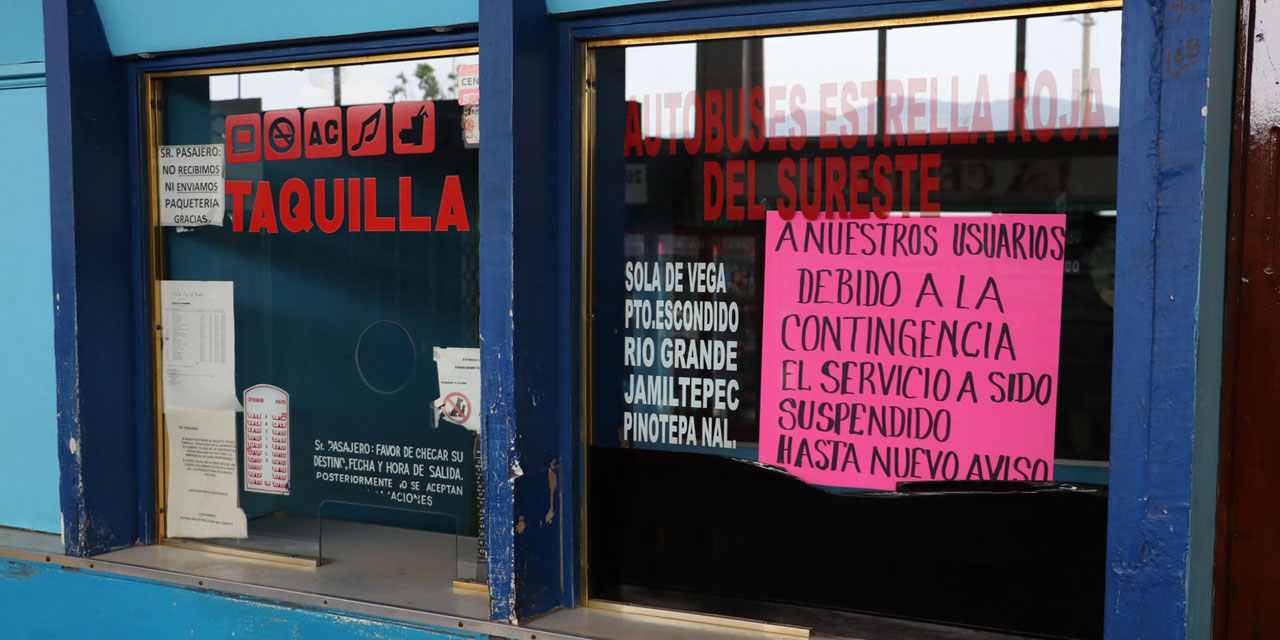 Suspenden corridas en Central de Autobuses de Segunda Clase por pandemia |  El Imparcial de Oaxaca